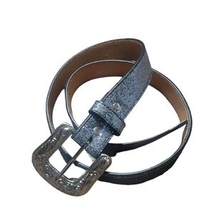 3D Silver Glitter Belt with  Buckle Size Medium
